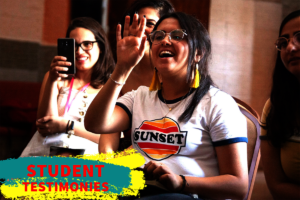 Students participating (& enjoying!) the workshops
