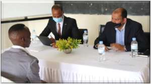 Internship recruitment interview at Esther's Aid