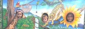 children enjoying the work of the activist artists