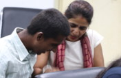Help blind children use computer with braille