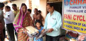 Relief material distribution