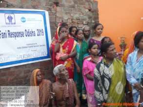 Distribution of Shelter & Wash kits in Slums