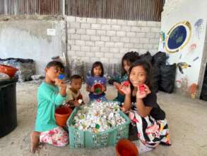 The kids take part in recycling programmes