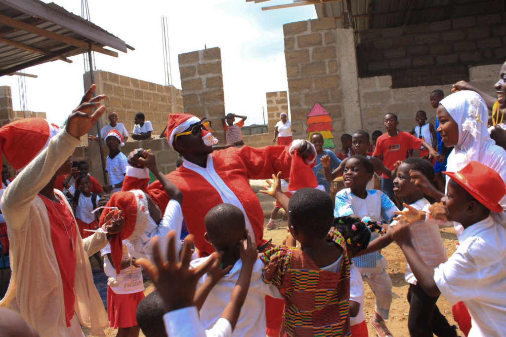Roofing six classroom block for over 400 children
