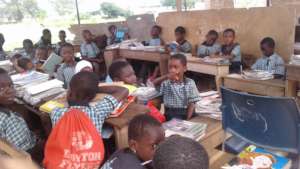 Roofing six classroom block for over 400 children