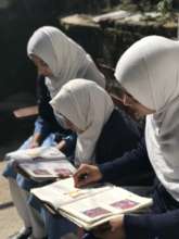 Upper Grade girls hard at work