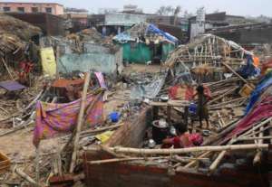 Damage House in Fani affected area in Odisha