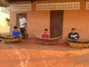 Practice the music at SCC school