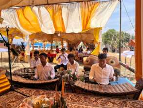 Noy performs traditional Khmer music