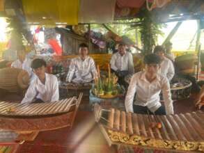 Yuth performs traditional Khmer music