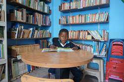 Enjoying the library at CENIT