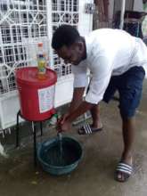 One of many community handwashing sinks