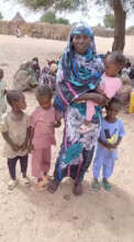 Hawa with her four Children