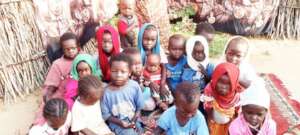 Malnourished children in Um Ga'al