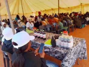 Picture showing SHG members during exchange event