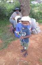 Even the grandchildren wear masks