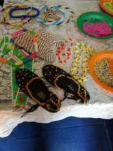 Some beadwork made by Self Help Group Members
