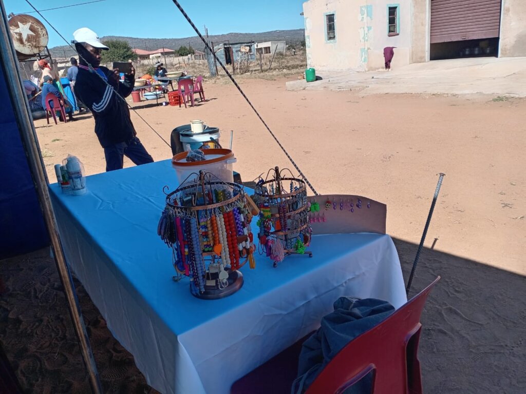 Some beadwork for sale at the recent SHG Exchange