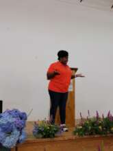 Trainer Rosina Masipa spoke about ending GBV