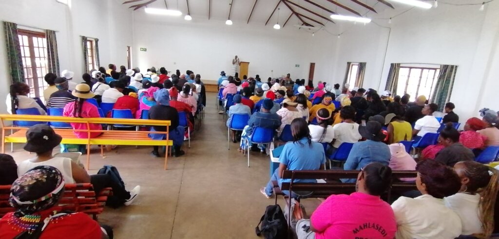 SHG Members listening to guest speaker