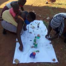 Members drawing a Community Map