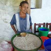 Tejate, traditional beverage of San Andres Huayapa