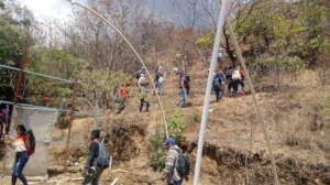 Tour with students at El Pedregal