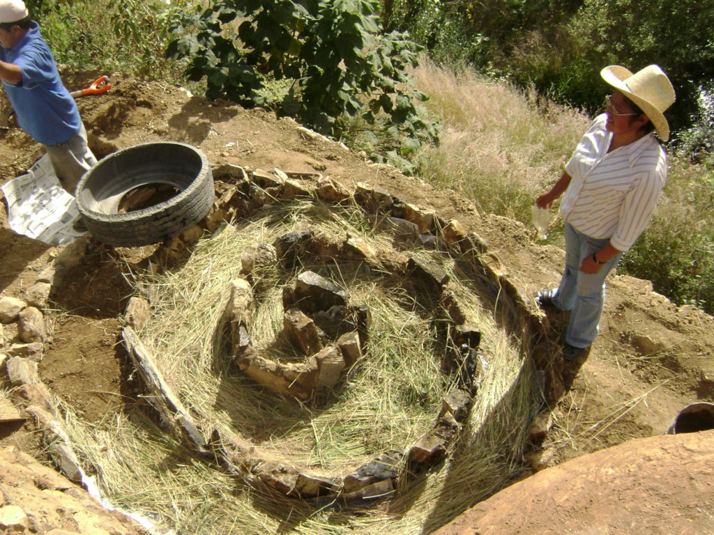 Spiral garden course