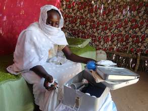 Midwife and her equipment