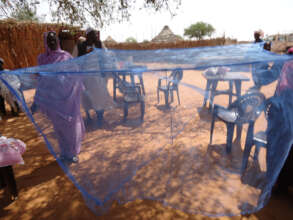 Mosquito nets provided by Kids for Kids