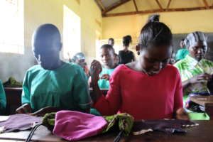 Re-usable sanitary wear making