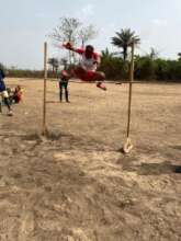 Clearing Hurdles at Maronka Sports Day