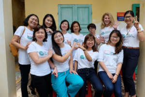 Hue clinic staff, screening women every day!