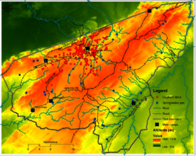 Movement data of collared elephant to date.