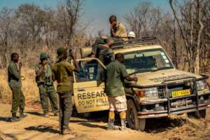 ALERT & Park staff after 1st elephant collaring