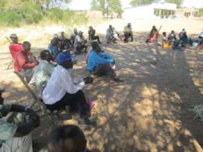 Meeting with affected villagers