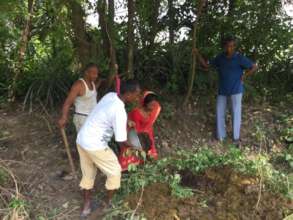 Heap compost workshop in action