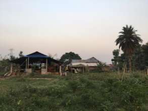 The Spiral Farm House at sunset