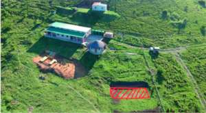 Aerial picture of the Education center
