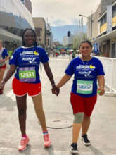 Running Together: Lina and Angie at the Marathon