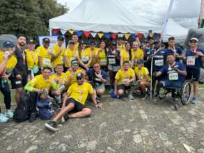 Together We Finished, Together We Won the Medal