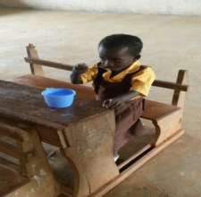 Fatima enjoying her tasty breakfast