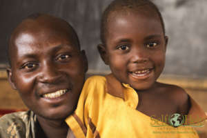 Razak with daughter Faustina