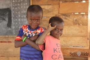 Martin & Nazareth, pupils at Beposo Islamic School