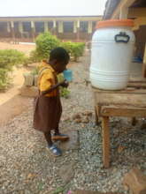 Mary getting a drink during the school day!