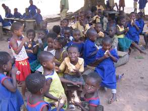 Kobriti Kindergartners Enjoying Breakfast