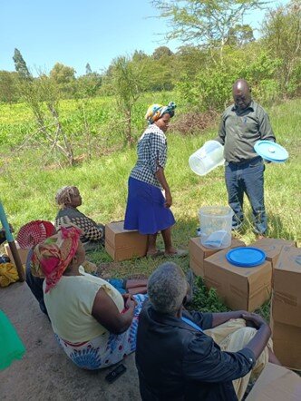 Water Filter Demo by ABD Supervisor, SVH Mituntu