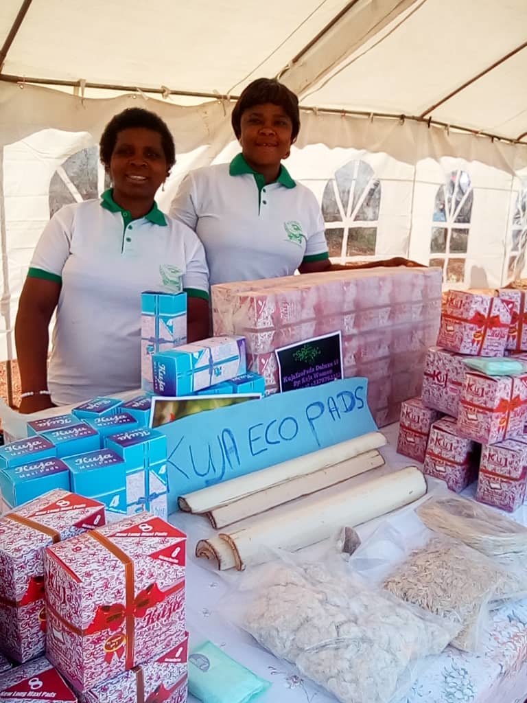 Aid 20 women producing 100% bio-pads in Cameroon