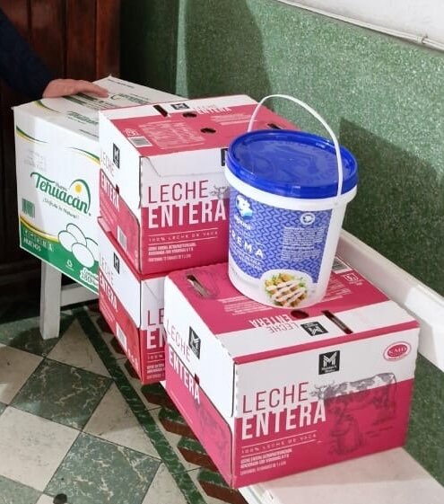 Some of the food purchased with your donations