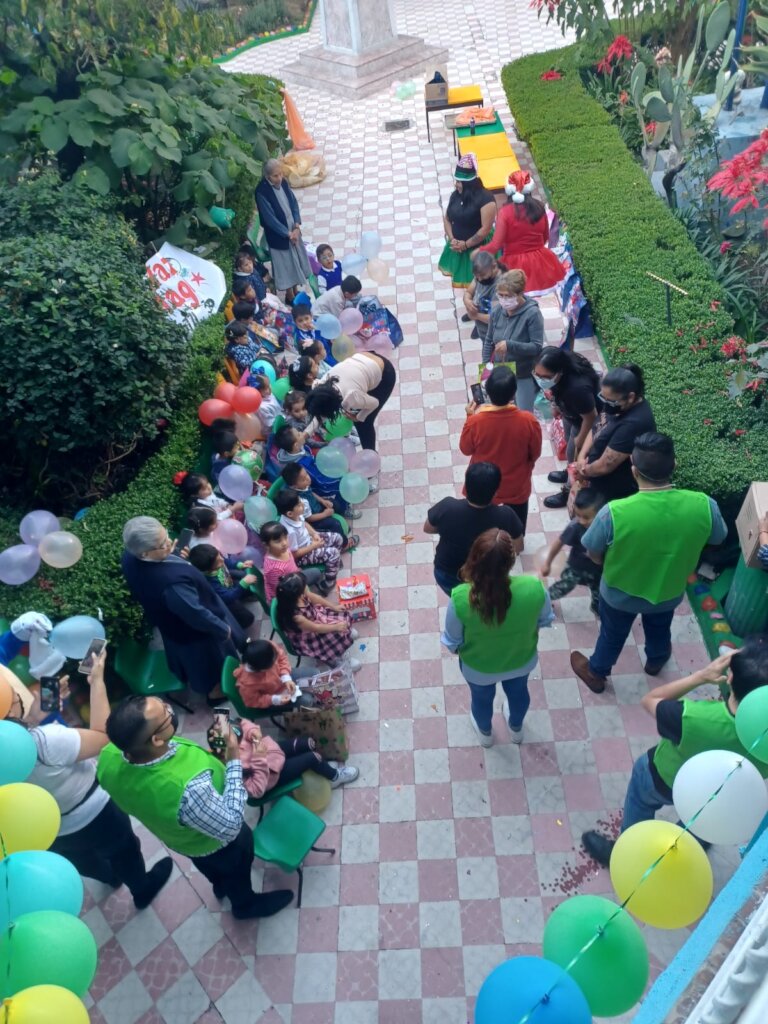 Giving Christmas gifts to our children